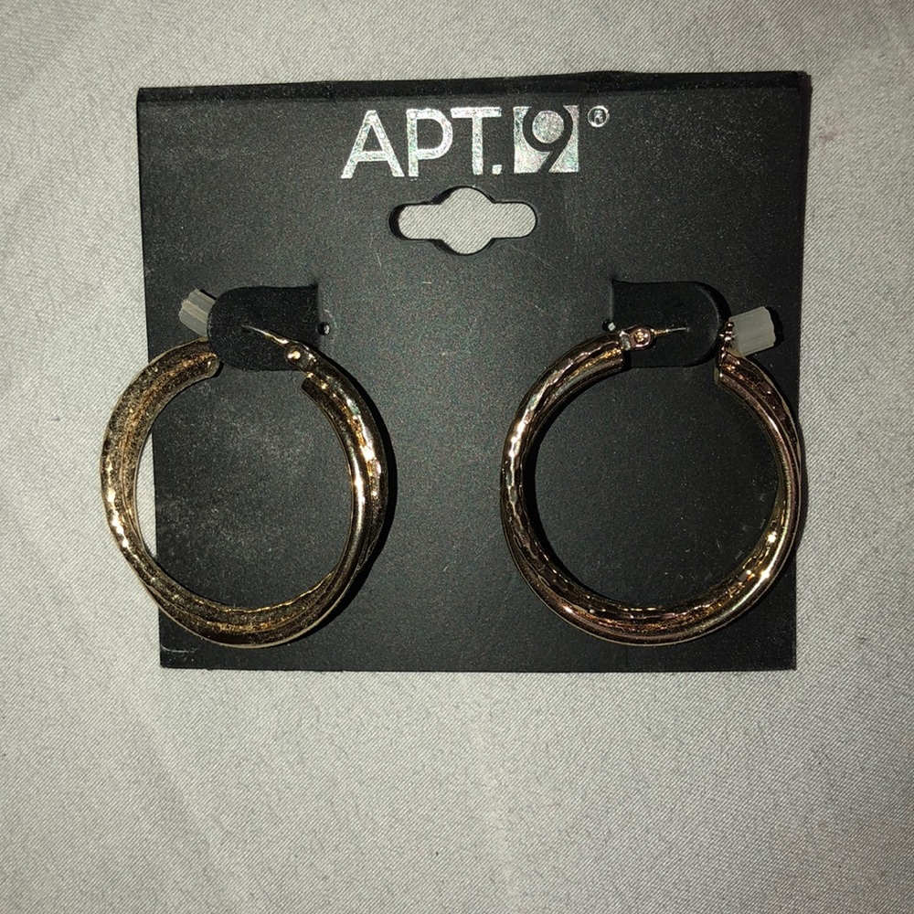Gold hoop earrings